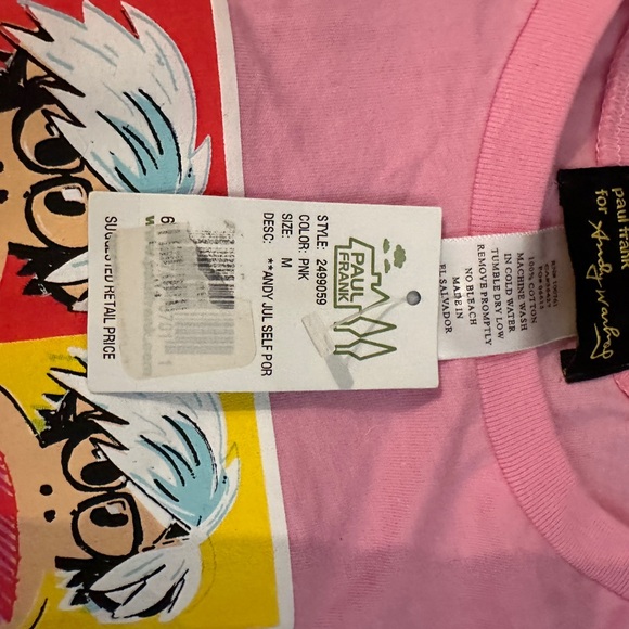 Vintage Paul Frank for Andy Warhol size kids M NWT 2004 - Picture 5 of 10